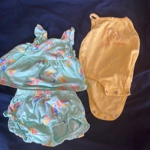Carters 6M 3 piece outfit lot